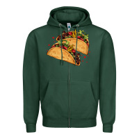 Sports Green mexican taco's Zipper Hoodie - AdoDesignShop