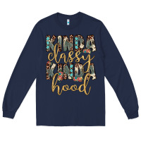 Navy kinda classy kinda hood Long Sleeve Tee - JahusDesignShop