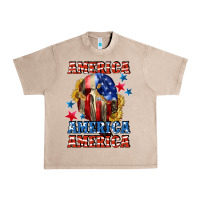 French Oak America skeleton 4th of july Urban Heavy Tee - CowGirlArtShop