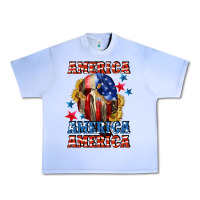 Grape Ice America skeleton 4th of july Urban Heavy Tee - CowGirlArtShop