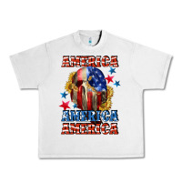 Lunar Rock America skeleton 4th of july Urban Heavy Tee - CowGirlArtShop
