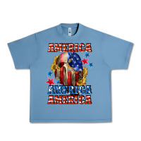 Pebble Blue America skeleton 4th of july Urban Heavy Tee - CowGirlArtShop