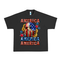 Pigment Black America skeleton 4th of july Urban Heavy Tee - CowGirlArtShop