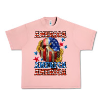 Salmon America skeleton 4th of july Urban Heavy Tee - CowGirlArtShop