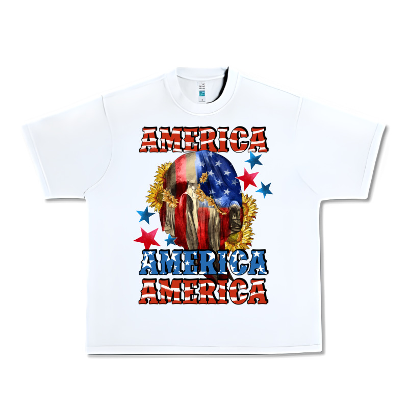 America Skeleton 4th Of July Urban Heavy Tee by CowGirlArtShop | Teevron