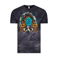 Cloud Black western rainbow  be kind Vintage Tee - RanaPortraitStore