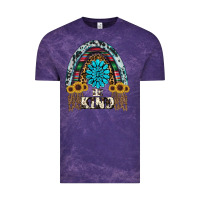 Cloud Purple western rainbow  be kind Vintage Tee - RanaPortraitStore
