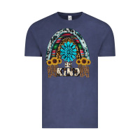 Vintage Denim western rainbow  be kind Vintage Tee - RanaPortraitStore
