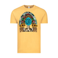 Vintage Mustard western rainbow  be kind Vintage Tee - RanaPortraitStore