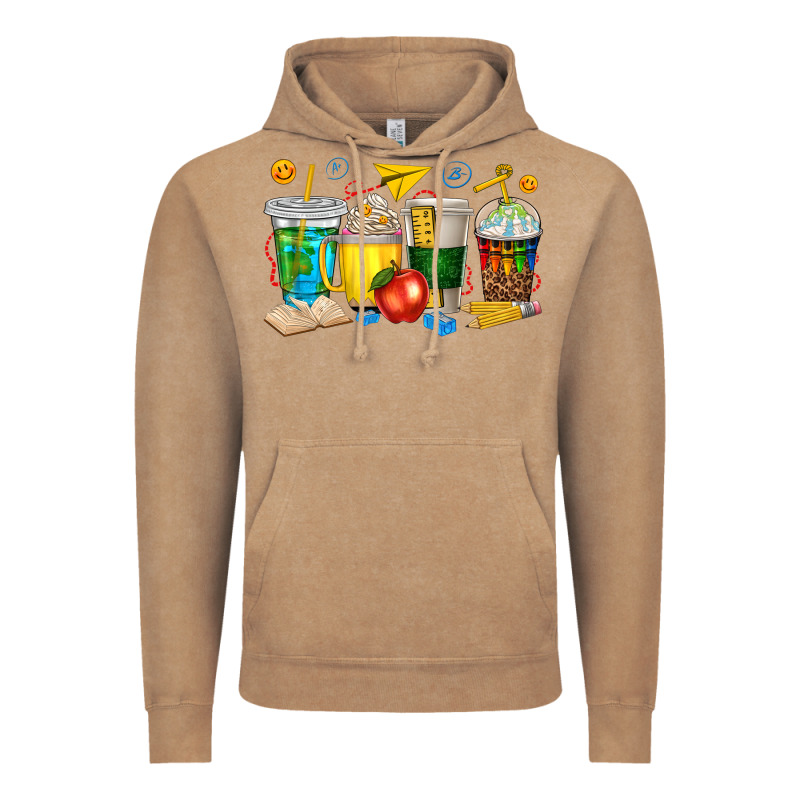 Teacher Coffee Cups Tbw Vintage Hoodie by texasbilliewilder | Teevron