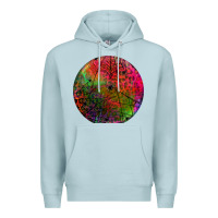 Blue Mist halloween round Premium Hoodie - BundleAndBundleShop