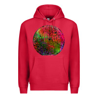 Cardinal halloween round Premium Hoodie - BundleAndBundleShop