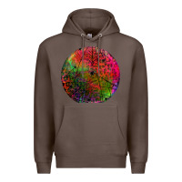 Coffee halloween round Premium Hoodie - BundleAndBundleShop
