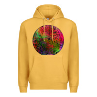 Mustard halloween round Premium Hoodie - BundleAndBundleShop