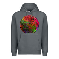 Rock halloween round Premium Hoodie - BundleAndBundleShop