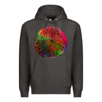 Smoke halloween round Premium Hoodie - BundleAndBundleShop