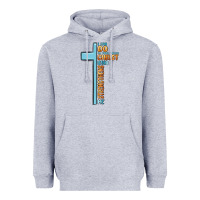Heather Grey i can do all things through christ who strengthens Heavyweight Hoodie - MaliasSmallBusiness