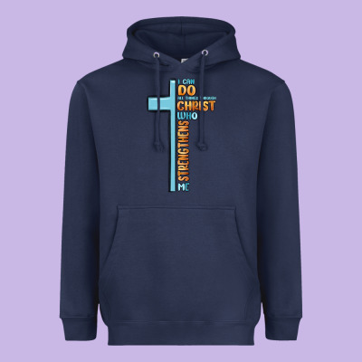 I Can Do All Things Through Christ Who Strengthens Heavyweight Hoodie Designed By Maliassmallbusiness