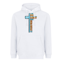 White i can do all things through christ who strengthens Heavyweight Hoodie - MaliasSmallBusiness