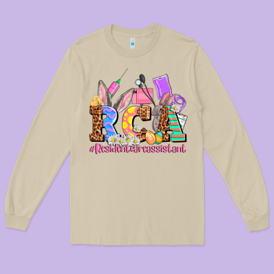 Easter  Rca Resident Care Assistant Long Sleeve Tee Designed By Adodesignshop