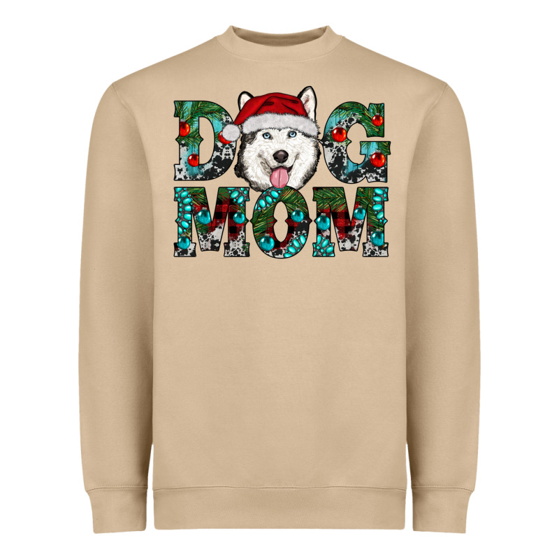 Christmas Dog Mom Husky Heavyweight Sweatshirt by RanaPortraitStore | Teevron