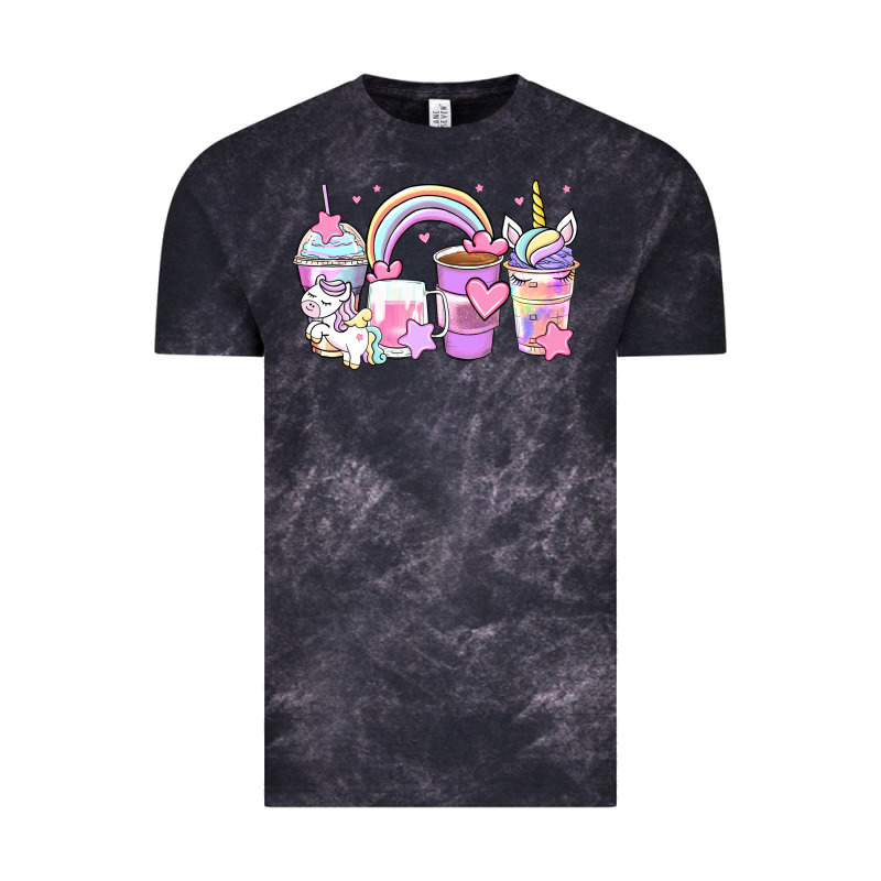 Unicorn Coffee Cups Vintage Tee by Zillion Design Studio | Teevron