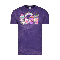 Cloud Purple unicorn coffee cups Vintage Tee - Zillion Design Studio