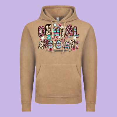Dental Assistant Vintage Hoodie Designed By Zillion Design Studio