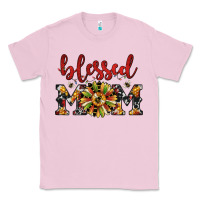 Bubblegum Pink Christmas blessed mom Classic Tee - JahusDesignShop