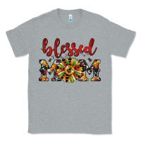 Heather Grey Christmas blessed mom Classic Tee - JahusDesignShop