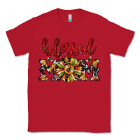 Red Christmas blessed mom Classic Tee - JahusDesignShop