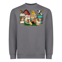 Storm farm animals coffee cups Heavyweight Sweatshirt - Zillion Design Studio