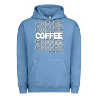 Pigment Pebble Blue Coffee Makes Urban Hoodie - Bettercallsaul