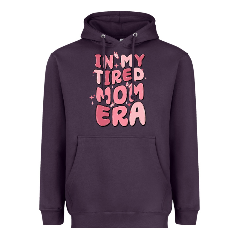In My Tired Mom Era Heavyweight Hoodie by MaliasSmallBusiness | Teevron