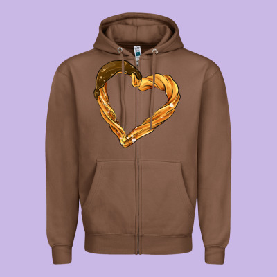 Churros Zipper Hoodie Designed By Adodesignshop