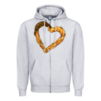 Heather Grey churros Zipper Hoodie - AdoDesignShop