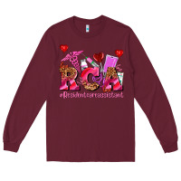 Burgundy valentines day rca resident care assistant Long Sleeve Tee - AdoDesignShop