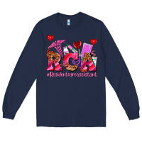 Navy valentines day rca resident care assistant Long Sleeve Tee - AdoDesignShop