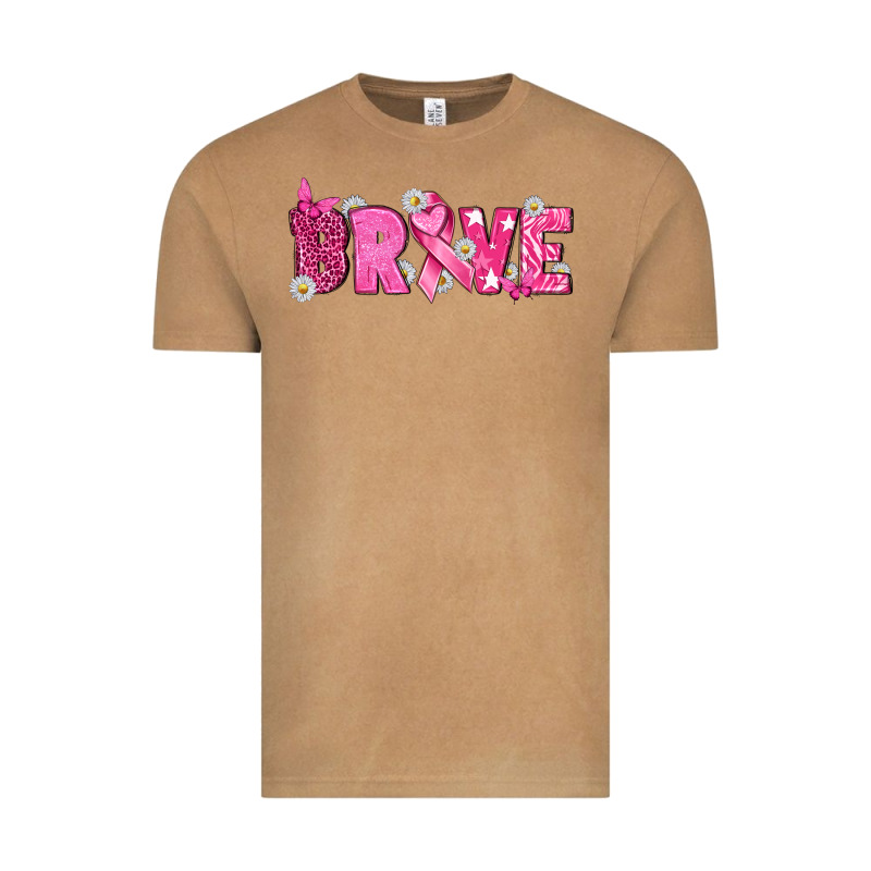 Breast Cancer Brave Vintage Tee by texasbilliewilder | Teevron