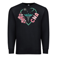 Black cna heart Premium Sweatshirt - MaliasSmallBusiness