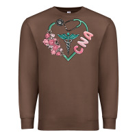 Chestnut cna heart Premium Sweatshirt - MaliasSmallBusiness