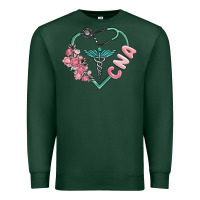 Sports Green cna heart Premium Sweatshirt - MaliasSmallBusiness