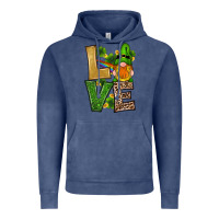 Vintage Denim st patricks day gnomes shamrock love Vintage Hoodie - RanaPortraitStore