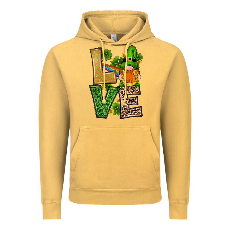 St Patricks Day Gnomes Shamrock Love Vintage Hoodie by RanaPortraitStore | Teevron
