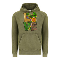 Vintage Olive st patricks day gnomes shamrock love Vintage Hoodie - RanaPortraitStore
