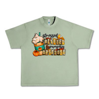 Oil Green stressed blessed pumpkin obsessed Urban Heavy Tee - CowhideDigitalArt