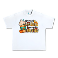 White stressed blessed pumpkin obsessed Urban Heavy Tee - CowhideDigitalArt