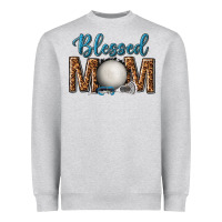 Heather Grey western blessed mom with lacrosse Heavyweight Sweatshirt - texasbilliewilder