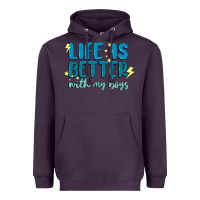 Plum life is better with my boys Heavyweight Hoodie - MaliasSmallBusiness