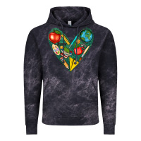 Cloud Black teacher  heart Vintage Hoodie - texasbilliewilder